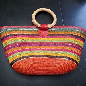 Boho Straw Beach / Vacation Bag/Tote